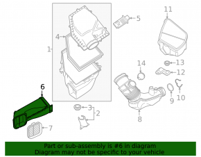 Воздухоприемник BMW X3 G01 18-24 2.0T
