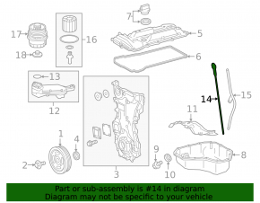 Маслянный щуп 2AR-FXE Lexus ES300h 13-18