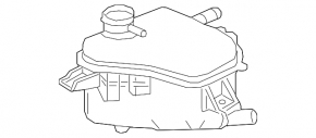 Vas de expansiune lichid de răcire Honda Civic X FC 16-21 fără capac