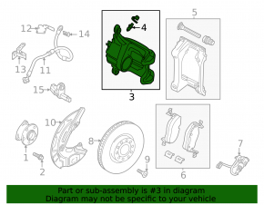 Суппорт в сборе передний правый Volkswagen ID.4 21-26