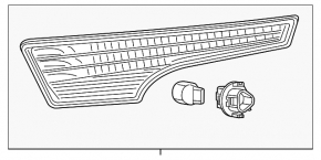Поворотник правый Nissan Altima 13-15 дорест