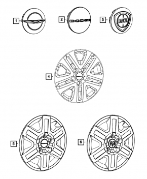 Колпак колесный R16 Dodge Journey 11-13