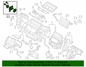 Актуатор моторчик привод печки кондиционер Subaru Outback 15-19