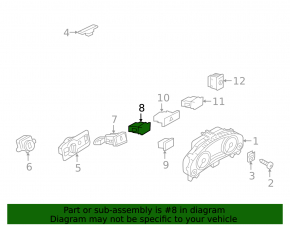 Кнопка парковочного ассистента VW Touareg 11-17