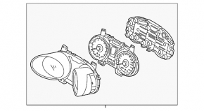 Tabloul de bord fără supraveghere Hyundai Veloster 12-17, cutie automată de viteze