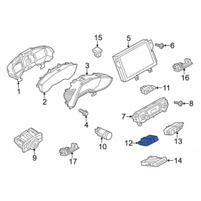 Индикатор подушки безопасности пассажира Ford Focus mk3 15-18