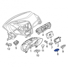 Индикатор подушки безопасности пассажира Ford Focus mk3 15-18