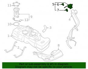 Крышка заливной горловины бензобака Nissan Sentra 20-24