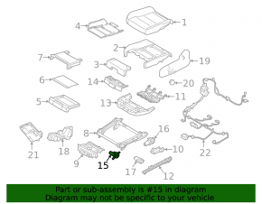 Scaun șofer Volvo XC40 19-25 cu airbag, electric, încălzit, memorie, combinat piele negru