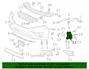 Кронштейн птф правый Honda Odyssey 18-26 2018-20, fog lamp