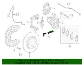 Motor etrier spate stânga Mercedes GLC 16-20