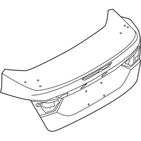 Крышка багажника Ford Focus mk3 15-18 рест 4d