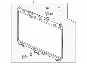 Radiator racire cu apa Honda Clarity 18-21 usa nou original