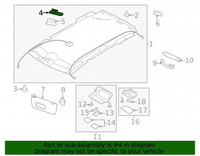Обшивка потолка Subaru Forester 16 SJ под люк и камеру, серая