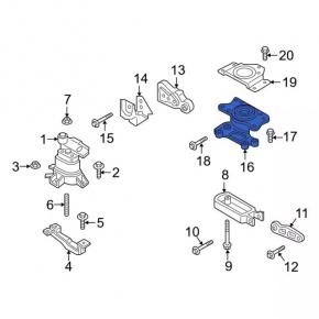 Suport motor stânga Ford Edge 19-24 2.7T