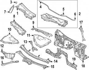 Накладка стакана левая Mazda CX-90 24-26