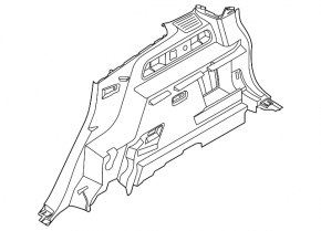 Decorație arc stâng Ford Bronco Sport 21-25 negru