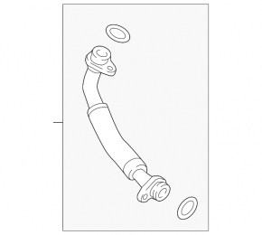 Conductă de ulei turbină retur Audi A4 B9 17-21 2.0T