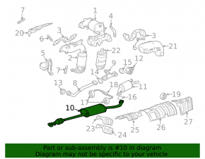 Катализатор нижний Lexus RX400h 06-09 ржавый