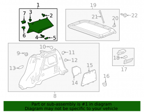 Накладка задней стойки левая Buick Encore 13-16 сер под airbag