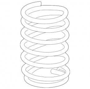 Пружина задняя левая Acura ILX 13-15 дорест жесткость роз