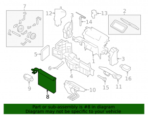 Evaporator BMW X5 F15 14-18