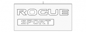 Эмблема Rogue Sport двери багажника Nissan Rogue Sport 17-22