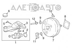 Вакуумный усилитель Ford Edge 15-24 2.0T с датчиком