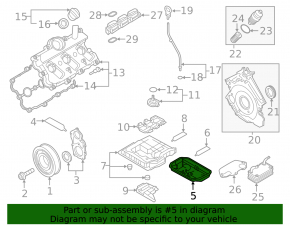 Поддон масляный Audi A8 13-18 3.0T