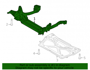 Подрамник передний Audi A6 C7 12-18