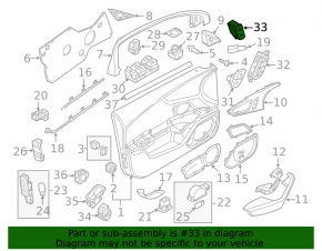 Кнопка BSM Audi A6 C7 12-18