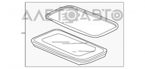 Люк в сборе Honda Accord 13-15