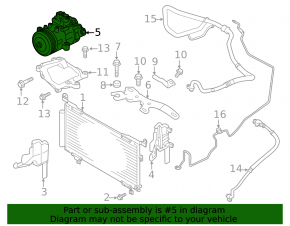 Компрессор кондиционера Subaru Outback 20-23 2.5