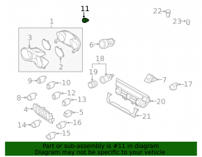 Кнопка TRIP RESET Subaru Outback 15-19