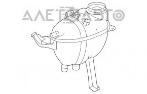 Расширительный бачок охлаждения Mercedes W167 GLE 350 450 20-26 без крышки