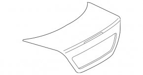 Capac portbagaj Mercedes W211 02-09 negru
