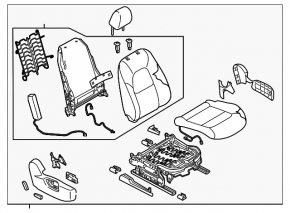 Пассажирское сидение Mazda CX-5 17-18 кожа grand touring с airbag