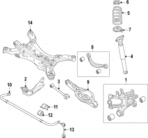 Цапфа задняя правая Mazda CX-5 13-16 AWD