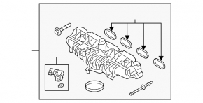 Коллектор впускной Land Rover Range Rover Velar 18-24 2.0T