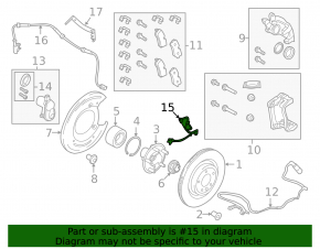 Furtun de frână spate dreapta pentru Land Rover Discovery 17-25