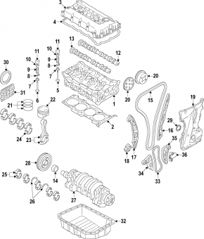 Коленвал Kia Sorento 16-20 2.4