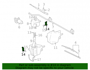 Мотор омывателя Toyota Avalon 05-12