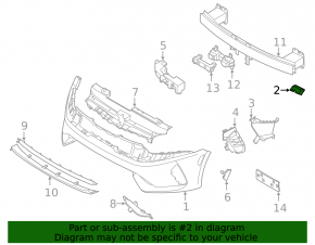 Крепление переднего бампера правое крыло Kia K5 21-24