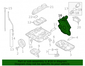 Корпус масляного фильтра Audi Q7 16-19 3.0T