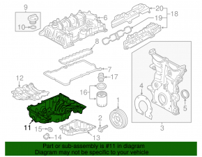 Полуподдон ДВС CHEVROLET MALIBU 16-23 1.5т