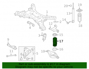 Пружина задняя левая Nissan Pathfinder 13-20 жесткость 2 бел. красная