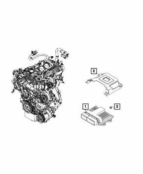 Кронштейн блока ECU компьютера двигателя Jeep Renegade 20-23 1.3T