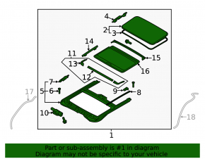 Люк в сборе Hyundai Elantra 21-23 черная шторка