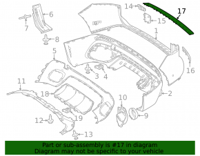 Ornamente superioare cromate pentru bara spate Mercedes X247 GLB 20-23