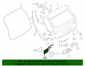 Привод актуатор замка двери багажника BMW X3 F25 11-17